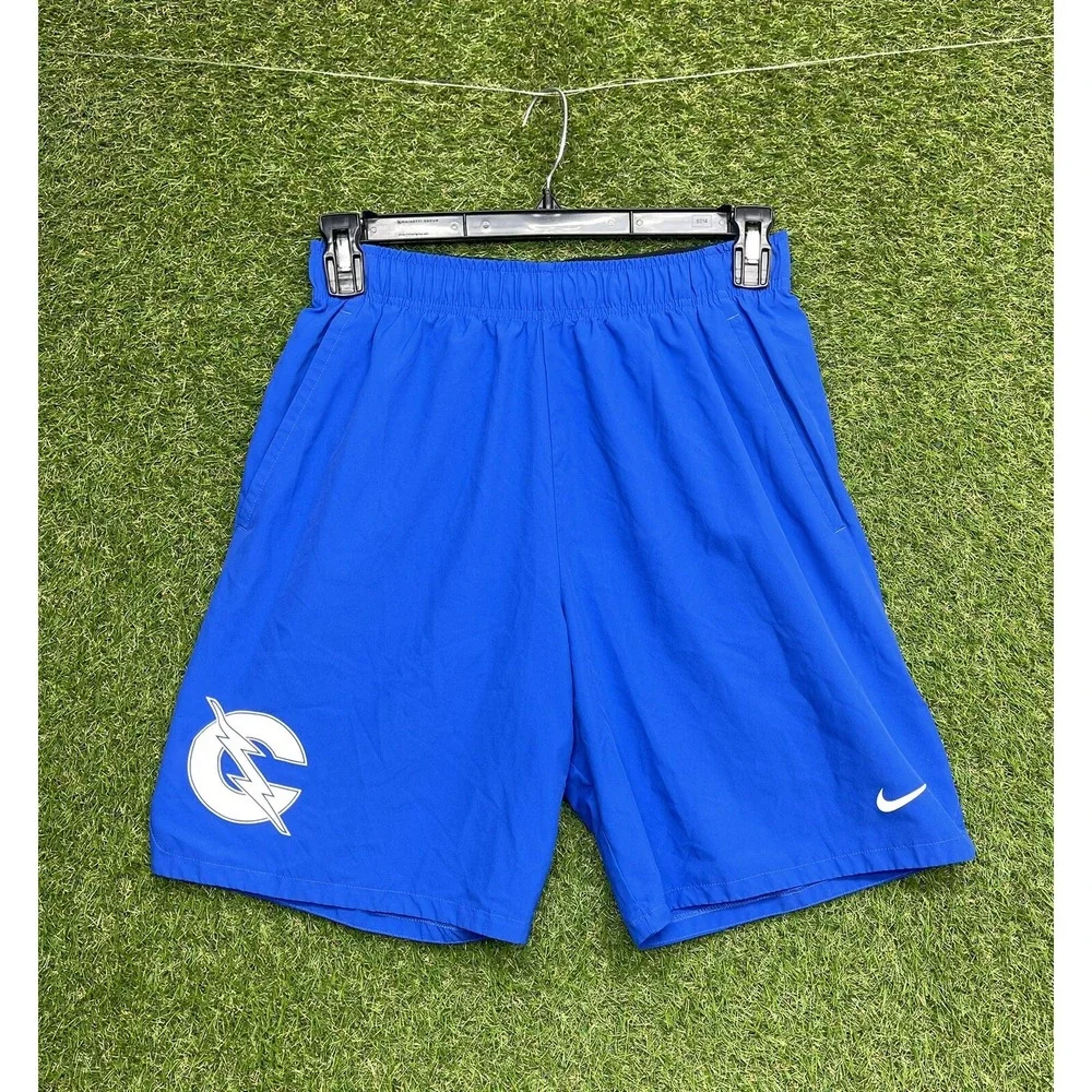 Tampa Bay Lighting Bolts Nike Shorts Mens Medium Pro Tech w Pockets Athletic